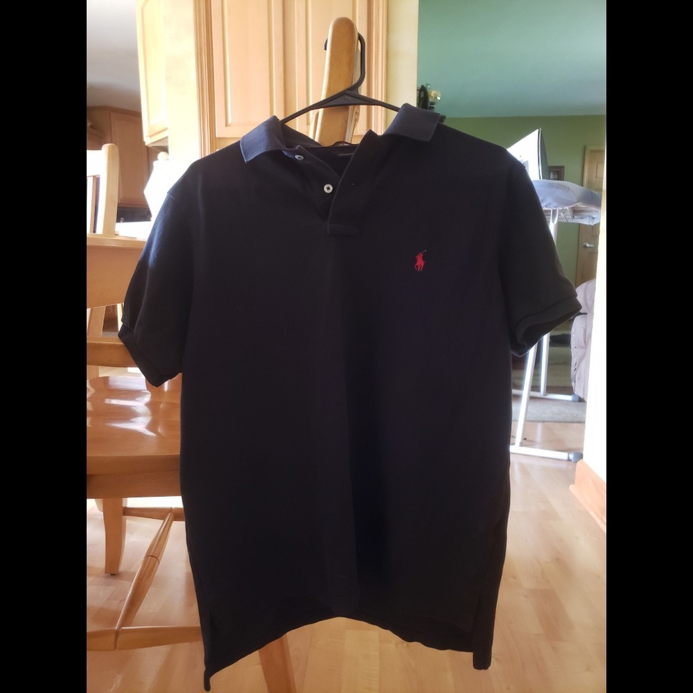 Black POLO Ralph Lauren with Red tiny Logo